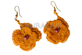 Aretes de Ixtle flores